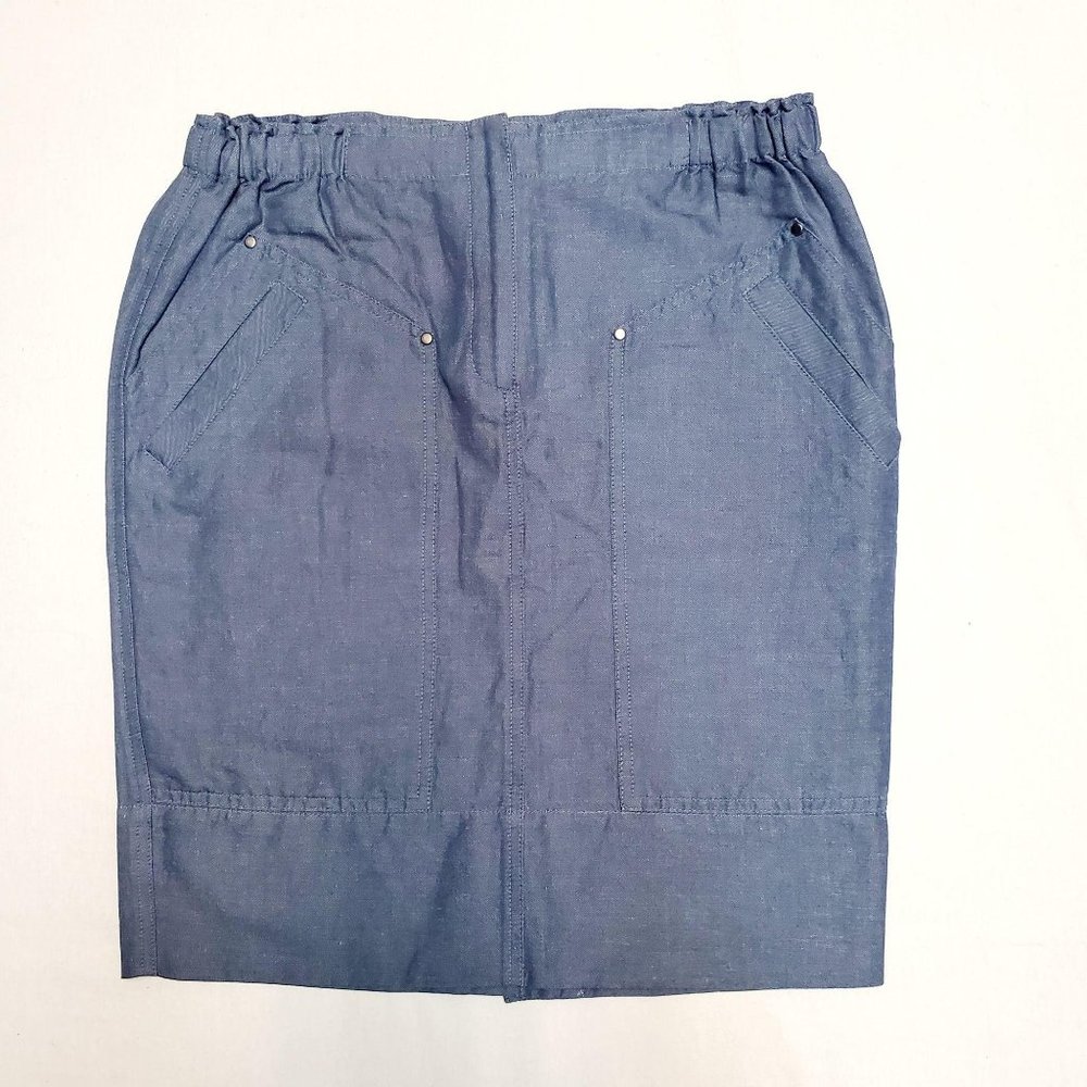 Elliott Lauren Denim Elastic Waist Skirt Size 6